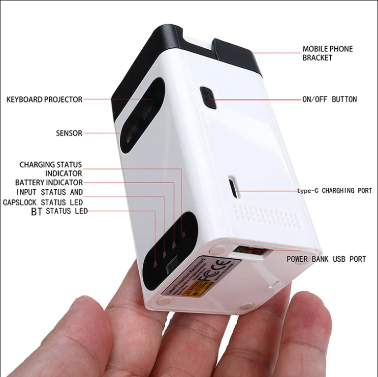 Bluetooth laser keyboard